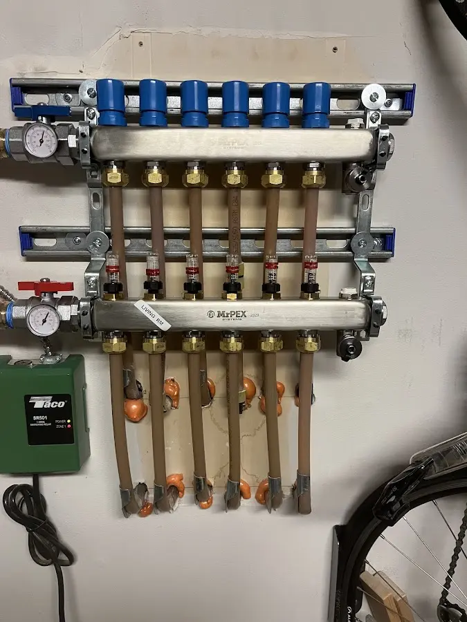 Plumber performing Gas Line Installation at a residential property in Rocky Ford